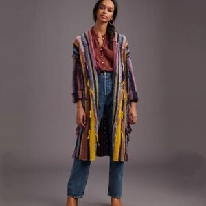 Anthropologie Pilcro Dreamer Striped Duster Cardigan